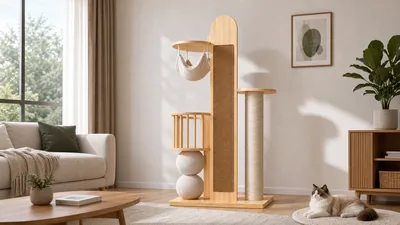 Solid Wood Cat Tower for Heavy-Duty Wholesale Assortments