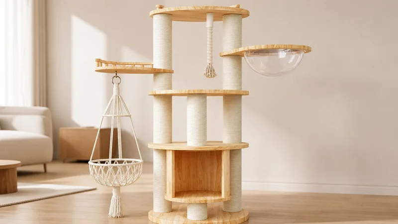Cat Tree for Wrap-Around Product Presentation and Retail Displays