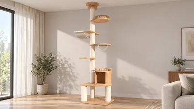 Floor-to-Ceiling Cat Tree: Build a Ceiling-Height Installation Brief