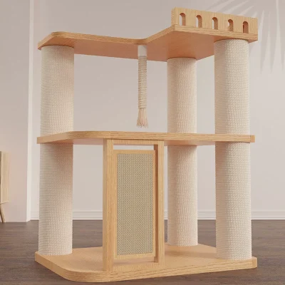 Solid Wood Capsule Cat Tree CT-0708-054