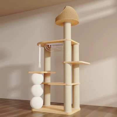 Solid Wood Cat Scratching Post SP-0708-067