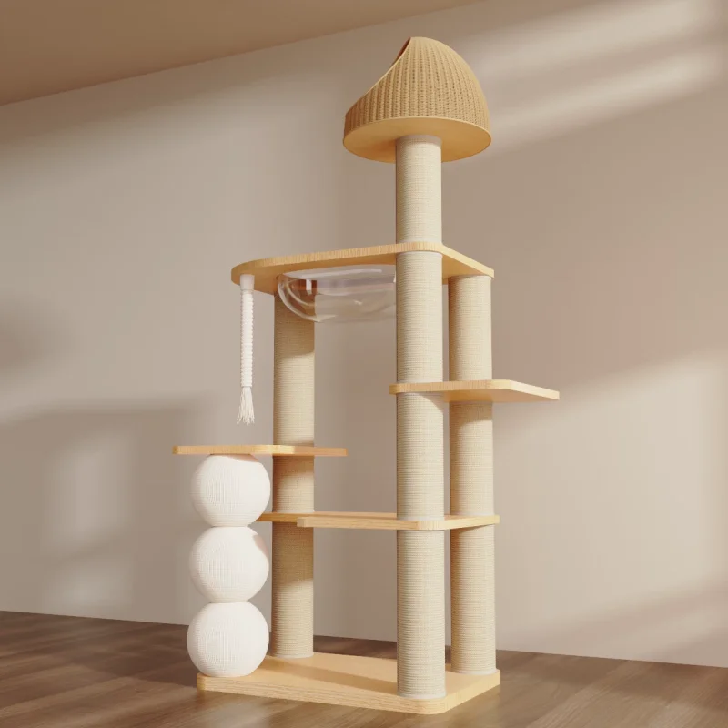 Solid Wood Cat Scratching Post SP-0708-067