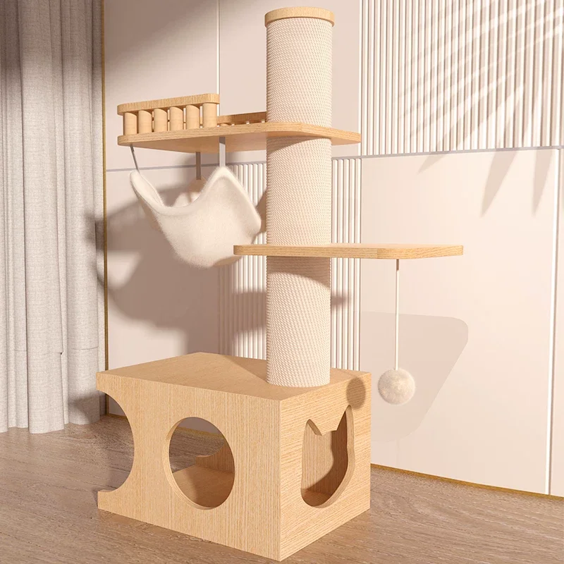 Solid Wood Cat Tower TW-0708-066