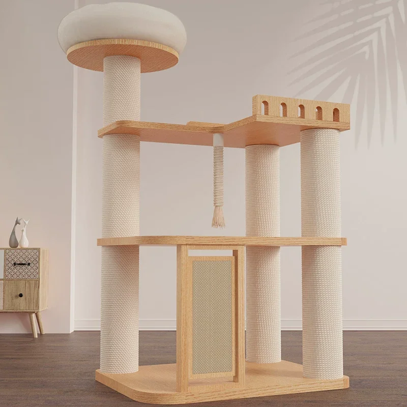 Solid Wood Cat Tower TW-0708-073