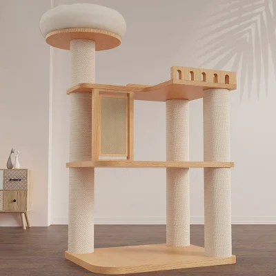 Solid Wood Cat Tower TW-0708-077