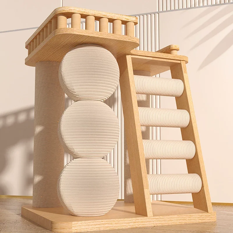 Solid Wood Cat Tower TW-0708-081