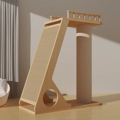 Solid Wood Cat Scratching Post SP-0708-090
