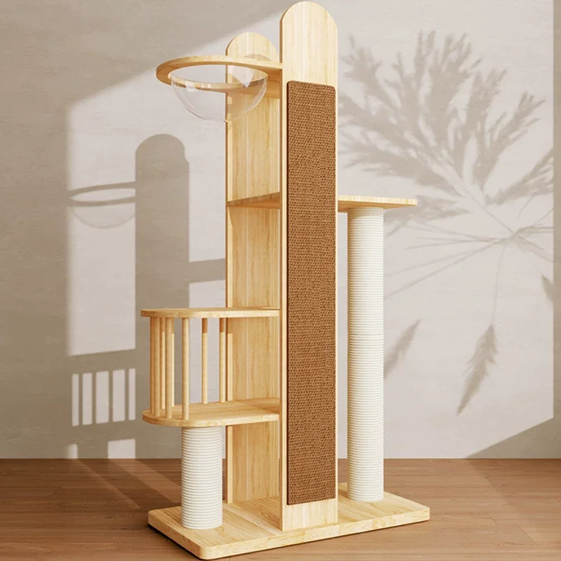 Solid Wood Capsule Cat Tree CT-0708-087