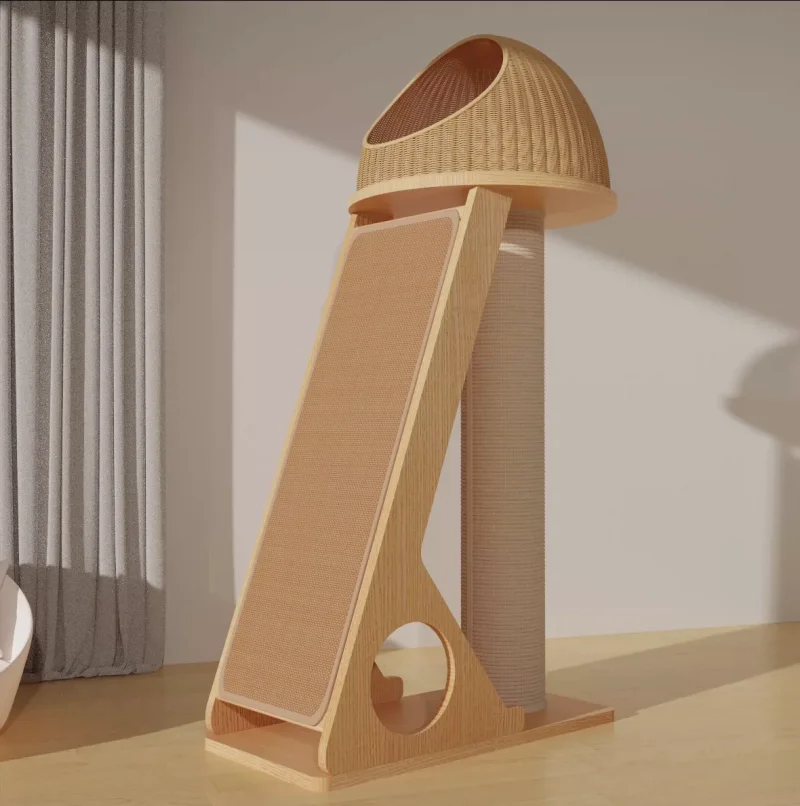 Solid Wood Cat Scratching Post SP-0708-091