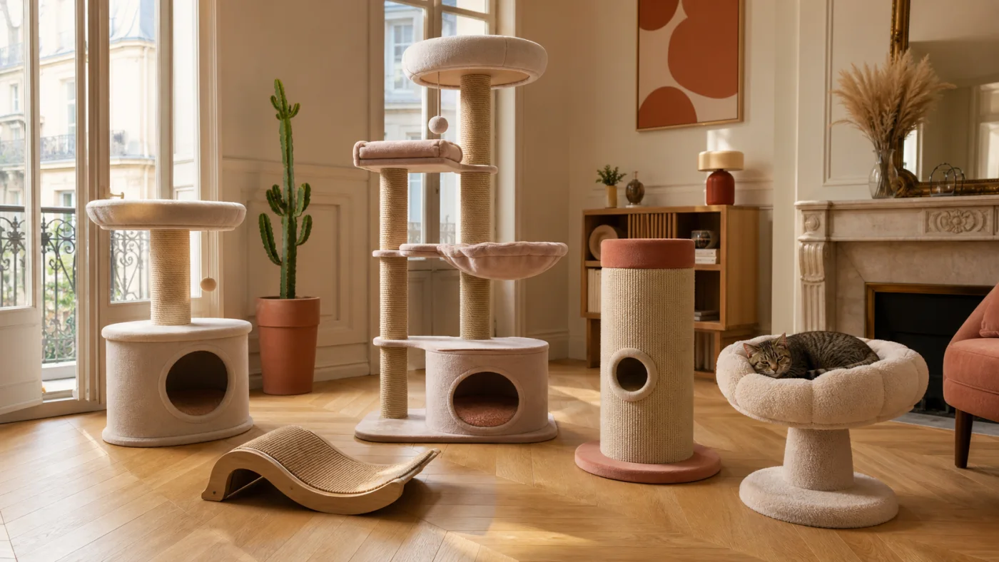 Composer une gamme de mobilier pour chat pour le marché français